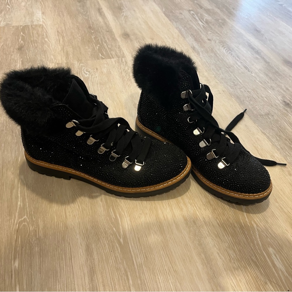 INC International Concepts Black Winter Boots